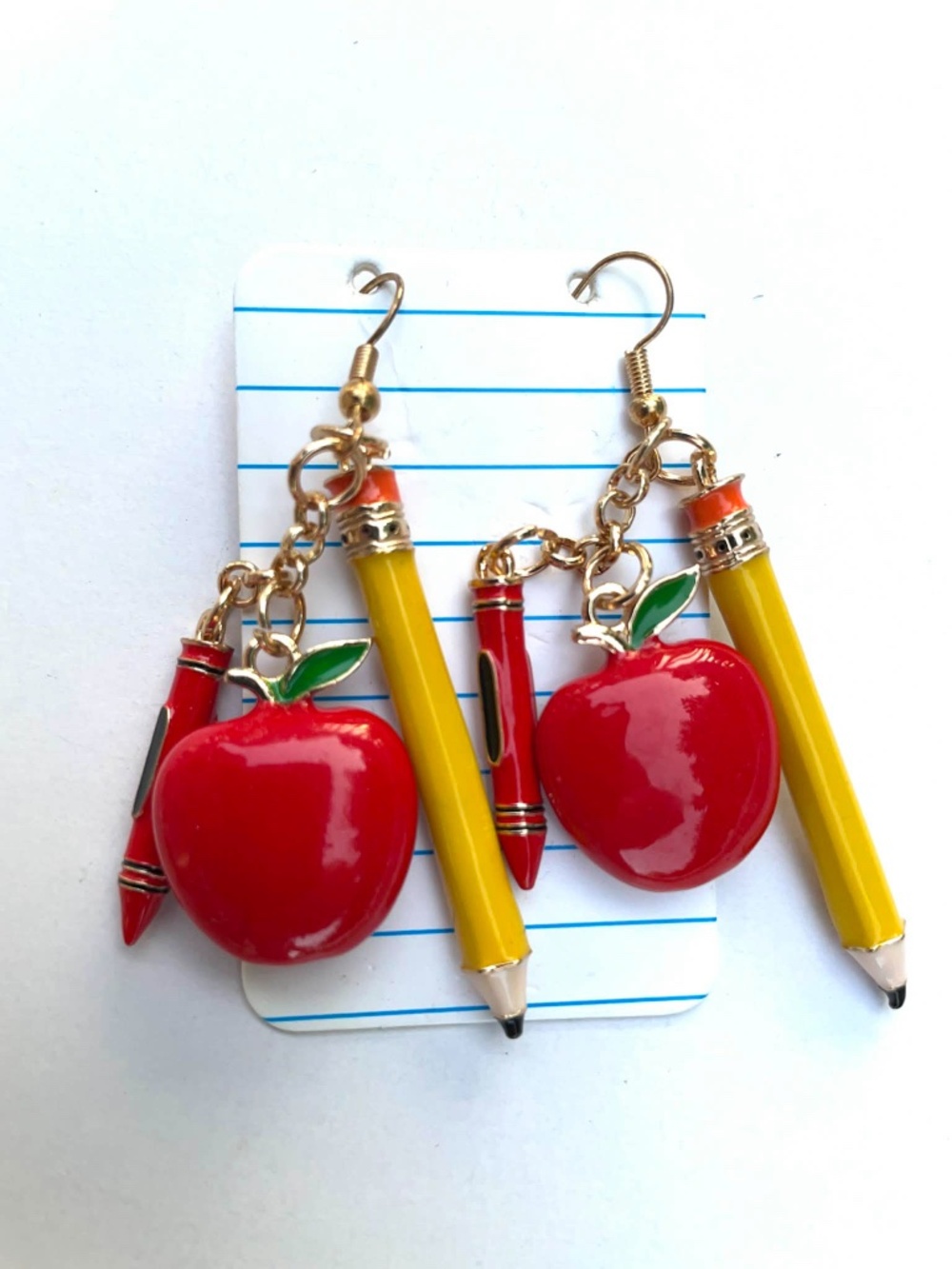 BETSEY JOHNSON Teacher Gift Back to School Earrings NWT $36.95 Bloomies